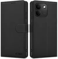 Dėklas Tech-Protect WALLET XIAOMI REDMI NOTE 17 Pro Max 5G MATINIS Juodas