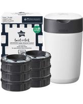 Sauskelnių konteineris Tommee Tippee Twist & Click, 6 vnt., balta sp.