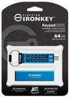 USB atmintinė Kingston IronKey IKKP200C/64GB, mėlyna sp., 64GB