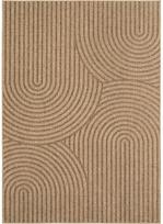 Kilimas lauko terasoms Timber 1401, smėlio sp., 250 cm x 80 cm