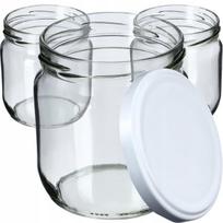 24x stiklainiai 425 ml stiklainiai konservams agurkams medaus kamšteliai Fi82