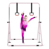 Gimnastikos skersinis, 111,5x144,5x132 cm, rožinė, metalas