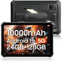 Planšetinis kompiuteris Blackview Active 7 4G AI, 11" FHD+ IPS 24GB + 128GB/SD 2 TB, Android 15, 10000 mAh, 20MP + 16MP, NFC - Juoda