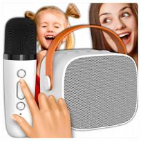 Belaidis karaoke rinkinys bluetooth garsiakalbis mikrofonas dovana vaikams