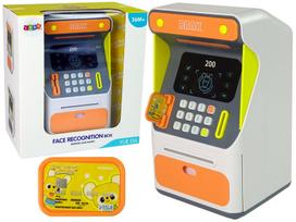 Vaikiška taupyklė/bankomatas su PIN kodu, balta
