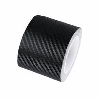 Carbon fiber raštų plėvelė automobiliams juoda, 5,08 cm x 6,1 m