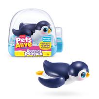 Zuru Pets Alive plaukiojantis pingvinas - įvairių spalvų robotizuota vonios žaislas