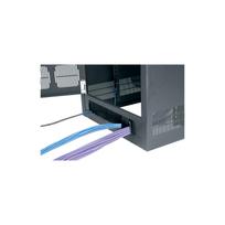 Middle Atlantic Products BGR-RDC38 38RU galinės įėjimo durys su šepetėlio juosta, juodos spalvos