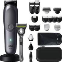 Braun AIO 9540 All-in-One Style rinkinys, šlapias ir sausas elektrinis skustuvas ir trimeris, 60 min veikimo, 7 priedai, juodas