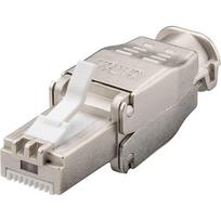Techly 105872 Cat.6a STP RJ45 modulinis connectorius be įrankių, 10G, cinko lydinys, AWG 22-26