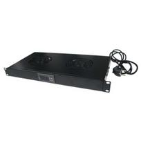 LogiLink 19 inch 1U stovo ventiliatorių blokas su 4 ventiliatoriais, juodas