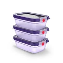 EMSA ONECLICK maisto laikymo indelių rinkinys, 3 x 0,5 L, violetinė, sandarus, be BPA, 3110601837
