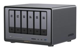 Ugreen NASync DXP6800 Pro 6 dėžių NAS sistema, Intel Core i5-1235U, 8GB DDR5, 2x10GbE + 2x2.5GbE, 2xM.2 NVMe, 2xUSB3.2 Gen2, HDMI, PCIe 4.0 25899