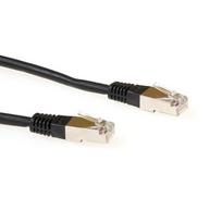 ACT juodas 0,5 m F/UTP CAT5e tinklo kabelis su RJ45 jungtimis (IB7900)