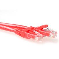 ACT raudonas 15m U/UTP CAT6A Snagless tinklo kabelis RJ45 IB2515