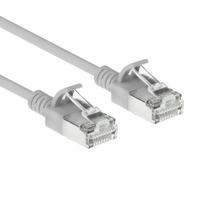 ACT Pilkas 3m LSZH S/FTP CAT6A plonas komutacinis kabelis be užkabinimo RJ45 (DB7003)