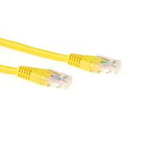 ACT geltonas 1,5 m LSZH U/UTP CAT6 tinklo kabelis su RJ45 jungtimis IB9851