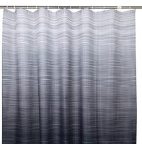 Dušo užuolaida Gedy Fog, balta sp./juoda sp./pilka sp., 180 cm x 200 cm