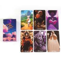 10,3*6 cm „Svajonės sapnuose“ Taro 78 vnt. kortos Anime Deck Animacinių filmų ateities kortos black