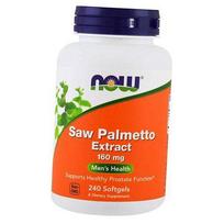 Serenoa Dygliuotoji Ekstraktas, Saw Palmetto Extract 160, Now Foods 120 kaps. (71128122) 240softgels
