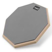 8-inch Beginner Drum Practice Pad with Colored Rubber Surface gray
