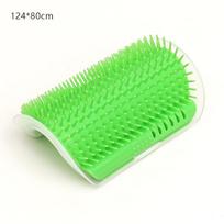 Cat Massage Tool Pet Hair Removal Massage Comb Wall Corner Self Cleaning Rubbing Brush Cats Toys Pet Beauty Supplies blue