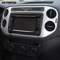For Volkswagen VW Tiguan 2009-2014 2015 Navigation Frame Air Condition Vent Outlet Cover Trim Interior Accessories Car Styling gray