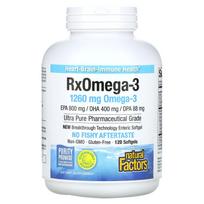 Natural Factors, Rx Omega 3, 1260 mg, 120 minkštųjų kapsulių (630mg vienoje minkštoje kapsulėje)