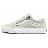 Vans Old Skool Zip Casual Low Tops Skateboarding Shoes Unisex White VN0A3493A4G 36.5 gray