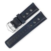 Vintage Breathable Leather Straps 18mm 20mm 22mm 24mm Black Brown Universal Cowhide Watch Band Men Women Racing Wrist Bracelets 20mm ruda