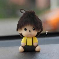 Monchhichi Desk Ornament Diy Keychains Accessories Desk Accessories Party Git Favors Funny Keyrings Home Decoration gray