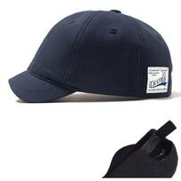 Short Brim Baseball Cap Cotton Men Women Soft Vintage Dad Hat Adjustable Trucker Style Low Profile Cap Adjustable black