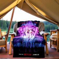 K-Pop Demon Hunters: The Official Merchandise Collection Blanket Lightweight Flannel Throw Blanket for Sofa, Bed, Travel, Camping, Livingro 130x150cm white