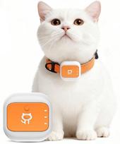 Mini GPS Tracker for Pet Dogs with 4G Network and Health Monitoring beige