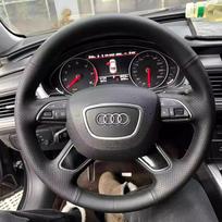 Audi RS3 raudonos odos pynimo dangtelis Audi A4 (B8) A6 (C7) A7 A8 A8L Allroad Q5 Q7 2011-2018 „Pasidaryk pats“ pilnos apsaugos automobilio vairo apdangalas gray