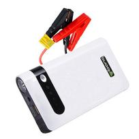 Portable Car Jump Starter with Power Bank and LED Emergency Light for Vehicles red