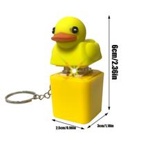 Naujas Ančiukas Kvak Kvak Neramus Žaislas, Raktų Pakabukas Dekoratyvinis Ornamentas Streso Malšintojas Ančiukas Klaviatūros Mygtukas Reguliatorius Barškučio Mygtukas Garsas yellow