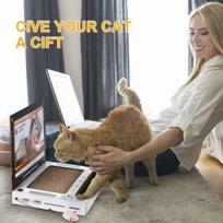 Pet scratching board Laptop  Scratch Board Game Console   Computer Styling Creative Internet  Scratch Board one size gray