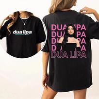 Tour Inspired Dua Lipa Black Shirt Unisex Concert Music Tee 2025 T-Shirt XXXXL black
