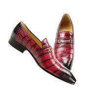 Classic Men Shoes High Quality Pure Cowhide Leather Casual Formal Office Suit Match Footwear Metal Buckle Loafers For Gentlemen 39 brown