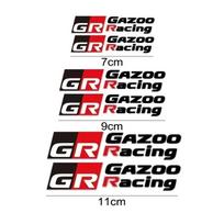 Automobilio stabdžių suportų lipdukai Atsparūs karščiui lipdukai Toyota GR GAZOO Racing logotipui Corolla Pruis RAV4 C-HR AYGO Prius Auris CAMRY black