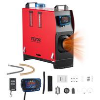 VEVOR Dyzelinis oro šildytuvas, 12-24V 5-8KW, Greitai šildantis dyzelinis stovėjimo šildytuvas su nuotolinio valdymo pultu ir mėlynu LCD jungikliu, Mažas triukšmas, Išankstinio kaitinimo funkcija 41.2 x 18 x 41 cm