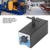 Magnetic Base 120kg Suction Force M6 Thread V Shaped Magnetic Holder for Dial Indicator gray
