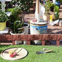 20 Pack Black Plastic Garden Edging Border for Landscaping Flower Bed Tree Retaining One Size