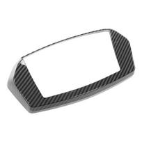 Motorcycle Meter Frame Cover Carbon Fiber Style Speedometer Instrument Panel Frame Decal Protector for Yamaha NMAX155 black
