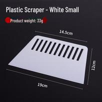 White Plastic Wall Scraper for Wallpaper and Putty Application gray