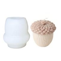 Multipurpose Pinecone Silicone Mould for Casting Plasters Craft and Holiday Projects 1 white