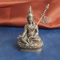 Pure Brass Lotus Birth Master Buddha Desktop Ornament Religious God Statue Bronze Sculpture Craft Decoration Old Copperwa blue