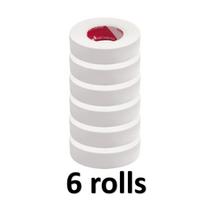 6 Rolls Japanese Insulating Tape For Eyelash Extension Lint Free Under Eye Pads Breathable Non-woven Tape Paper Eyelash Patch white
