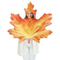 Klevo lapo Cosplay kostiumas, suaugusiems One size fits all adults oranžinė